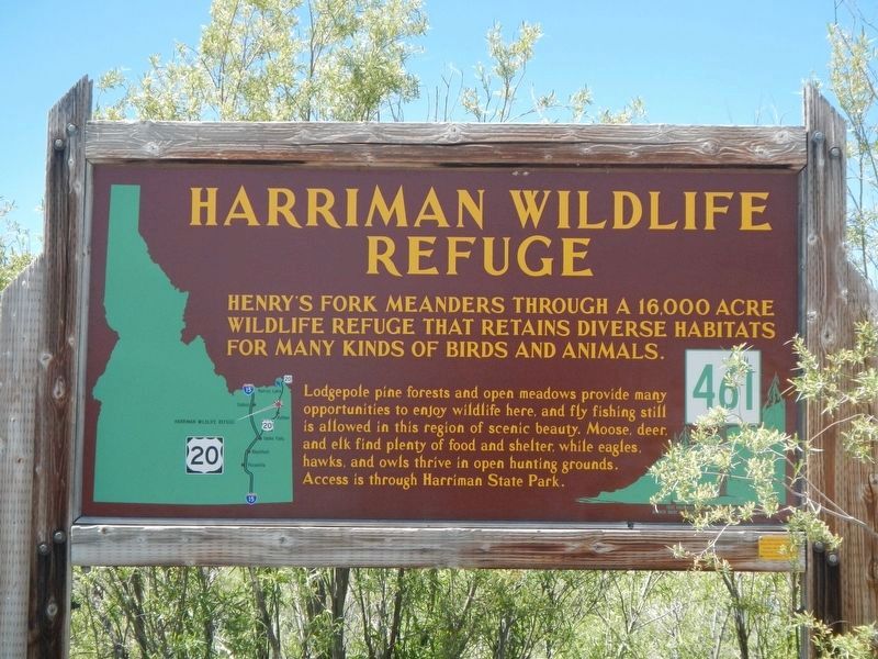 Harriman Wildlife Refuge Marker image. Click for full size.