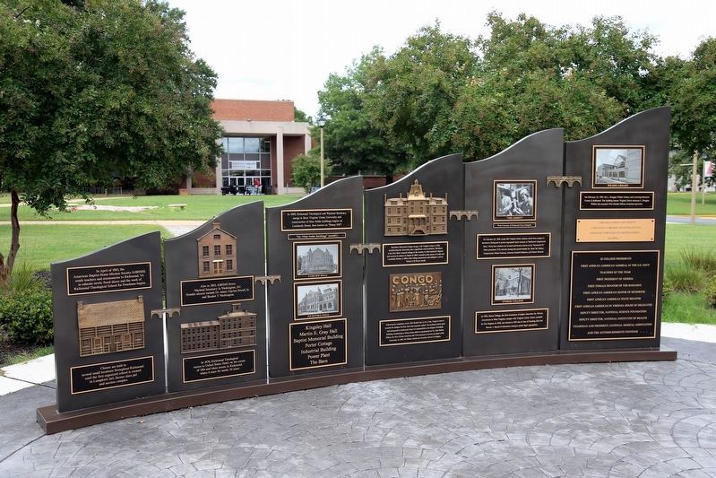 Virginia Union University Monument Panels image. Click for full size.