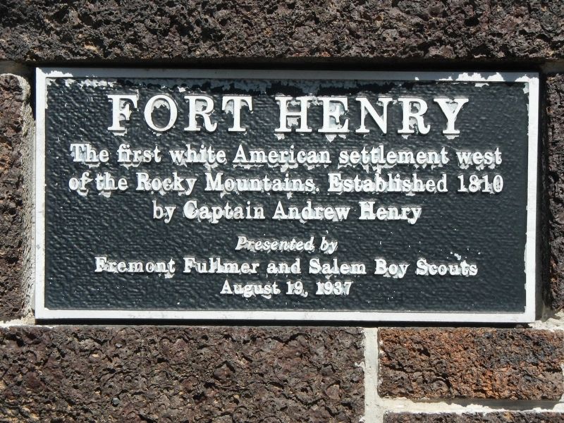 Fort Henry Marker. Click for full size. Fort Henry Marker image. Click for full size.