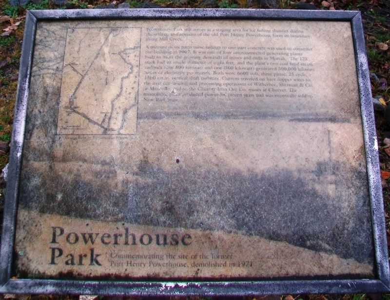 Powerhouse Park Marker. Click for full size. Powerhouse Park Marker image. Click for full size.