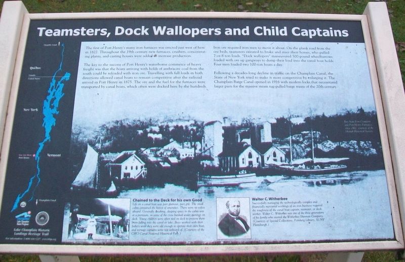 Teamsters, Dock Wallopers and Child Captains Marker. Click for full size. Teamsters, Dock Wallopers and Child Captains Marker image. Click for full size.
