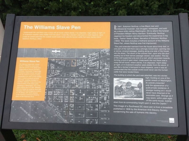 The Williams Slave Pen Marker image. Click for full size.