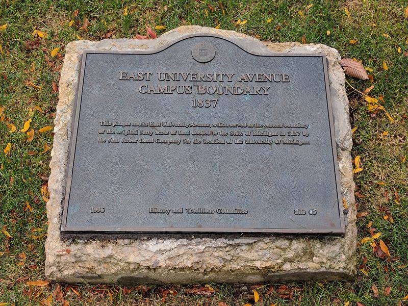 East University Avenue Campus Boundary Marker image. Click for full size.