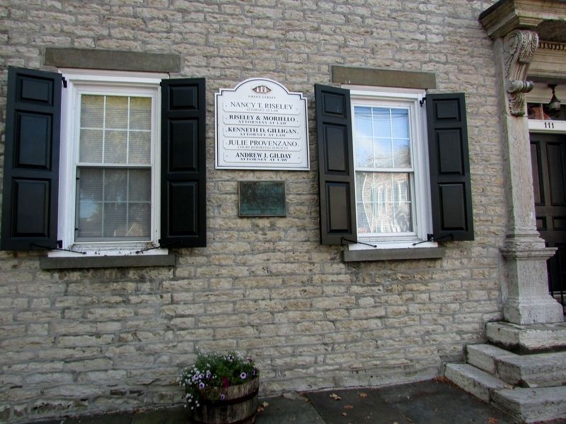 Judge Lucas Elmendorf Mansion Marker. Click for full size. Judge Lucas Elmendorf Mansion Marker image. Click for full size.