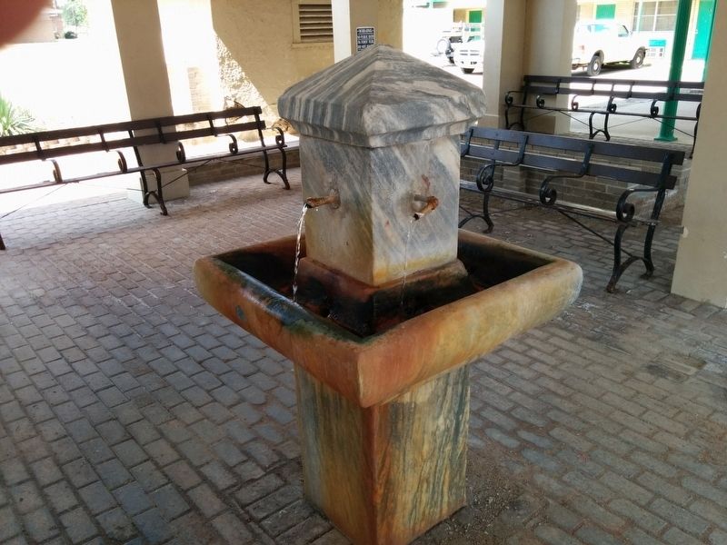 Hot Mineral Water Fountain. Click for full size. Hot Mineral Water Fountain image. Click for full size.