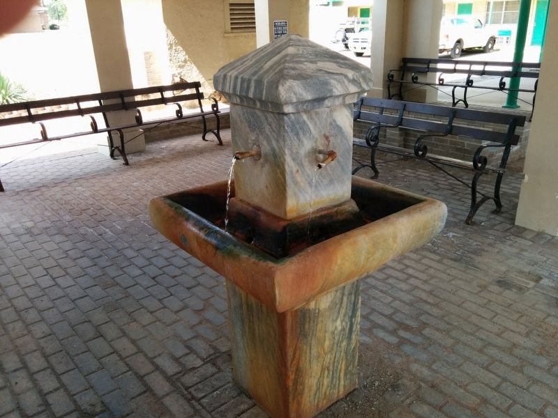 Hot Mineral Water Fountain image. Click for full size.