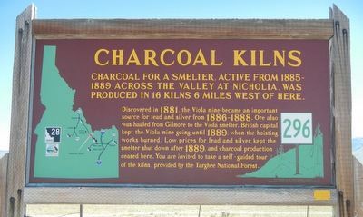 Charcoal Kilns Marker. Click for full size. Charcoal Kilns Marker image. Click for full size.