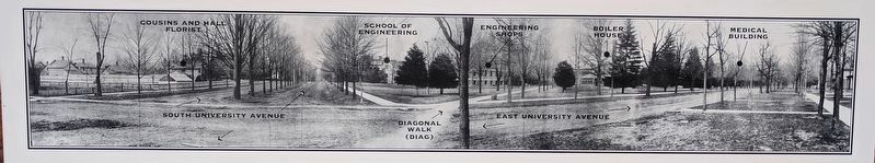 The Corners of South University and East University Avenues Marker middle image. Click for full size. The Corners of South University and East University Avenues Marker middle image image. Click for full size.
