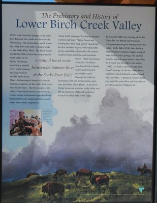 A Prehistory and History of Lower Birch Creek Valley panel image. Click for full size.