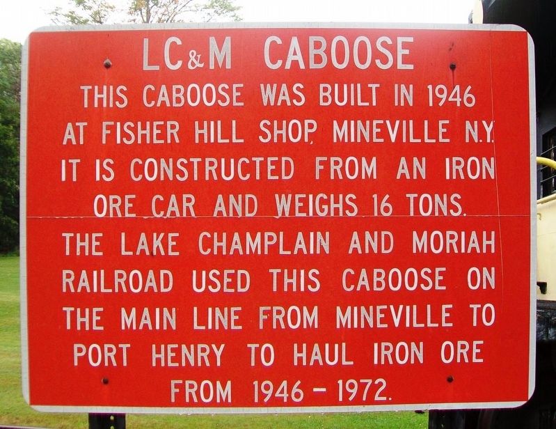 LC&M Caboose Marker. Click for full size. LC&M Caboose Marker image. Click for full size.