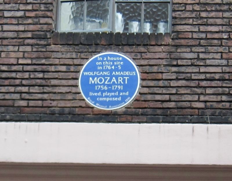 Wolfgang Amadeus Mozart Marker. Click for full size. Wolfgang Amadeus Mozart Marker image. Click for full size.