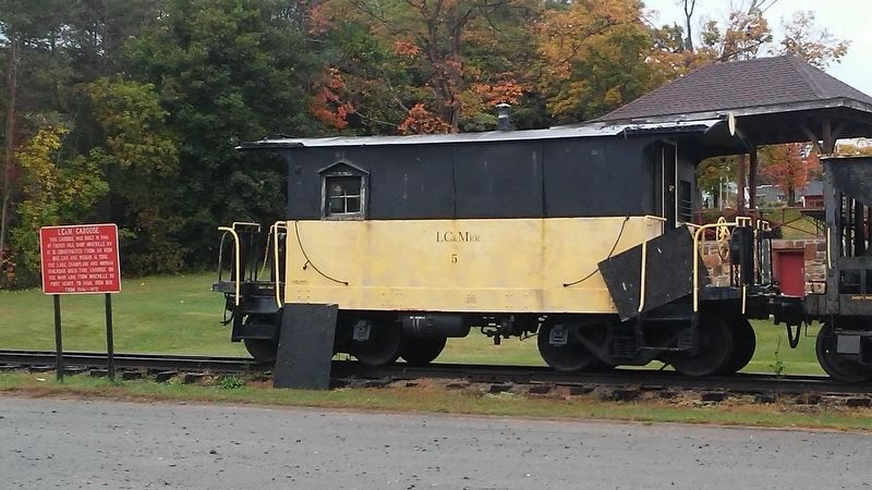 LC&M Caboose and Marker. Click for full size. LC&M Caboose and Marker image. Click for full size.