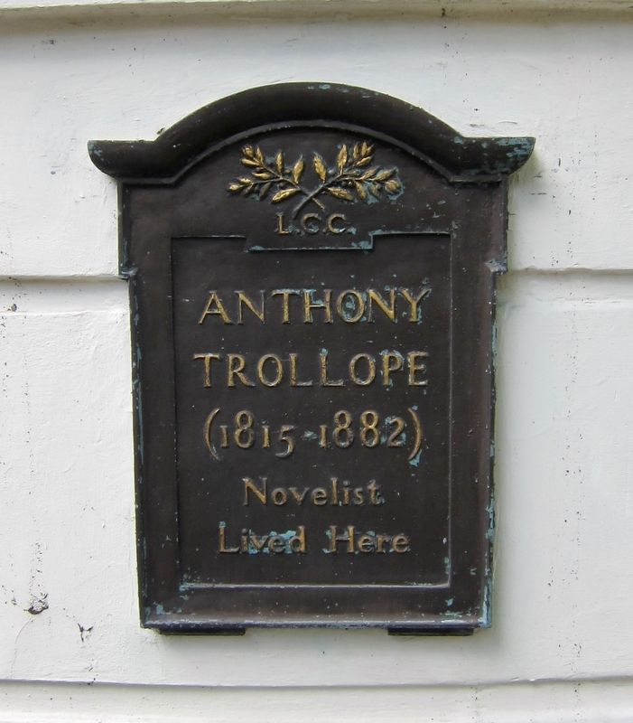 Anthony Trollope Marker. Click for full size. Anthony Trollope Marker image. Click for full size.