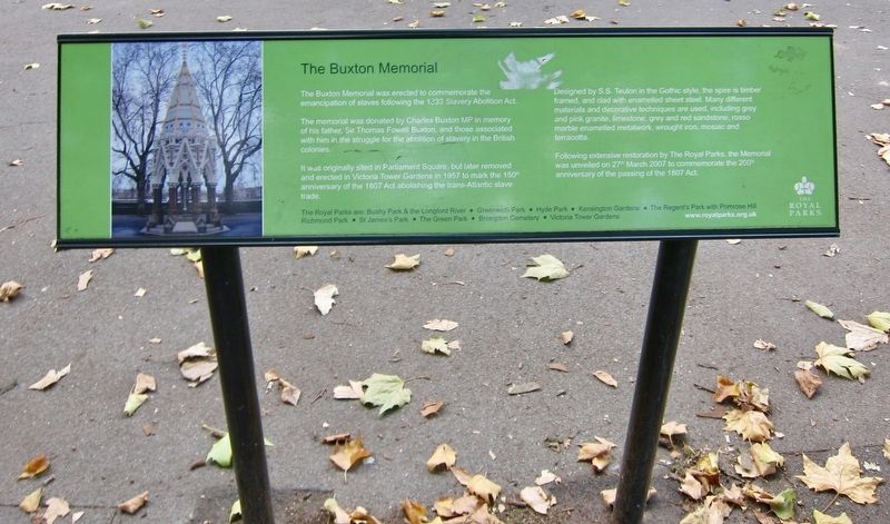 The Buxton Memorial Marker image. Click for full size.