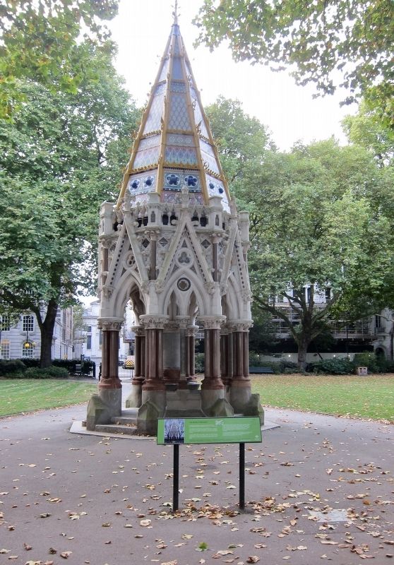 The Buxton Memorial and Marker - Wide View, Looking West image. Click for full size.