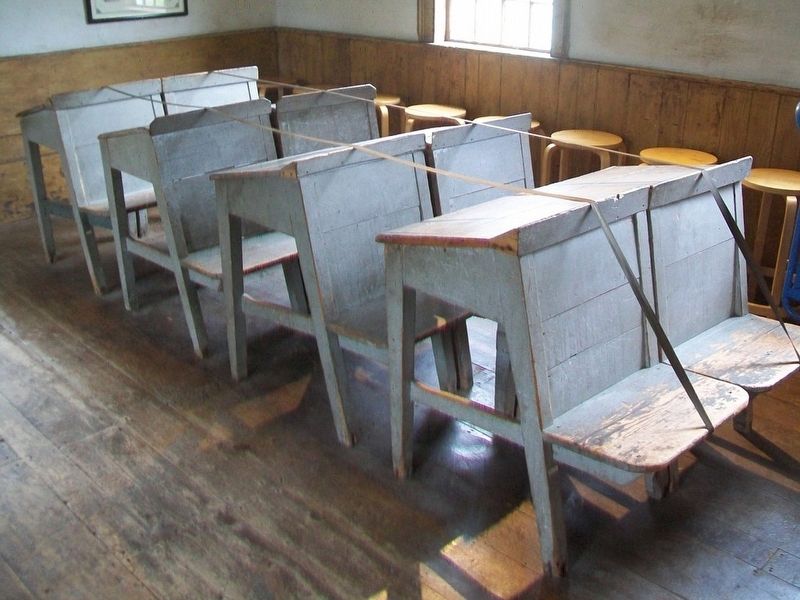 Schoolhouse Benches image. Click for full size.