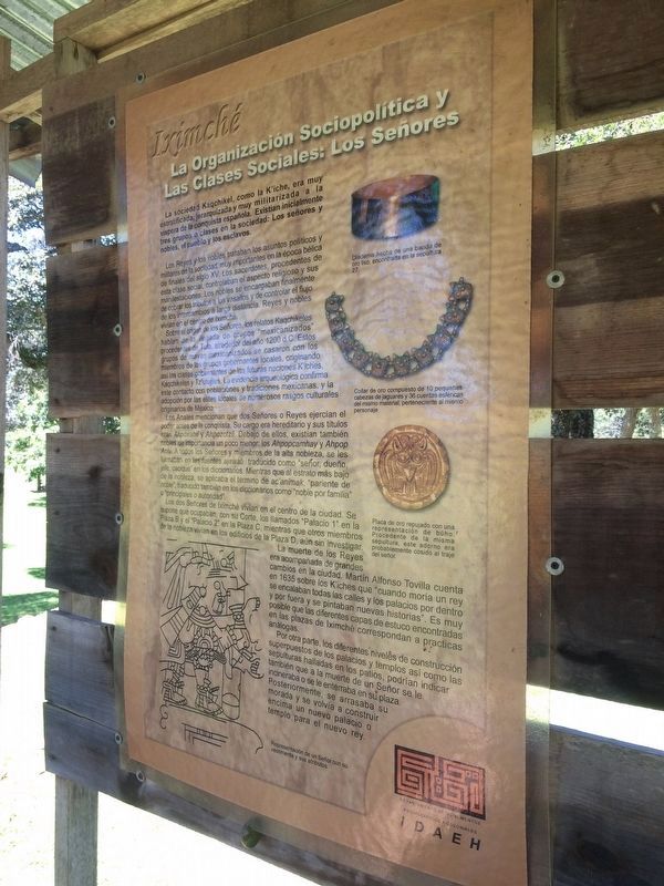 The Sociopolitical Organization of Mayan Social Classes Marker. Click for full size. The Sociopolitical Organization of Mayan Social Classes Marker image. Click for full size.