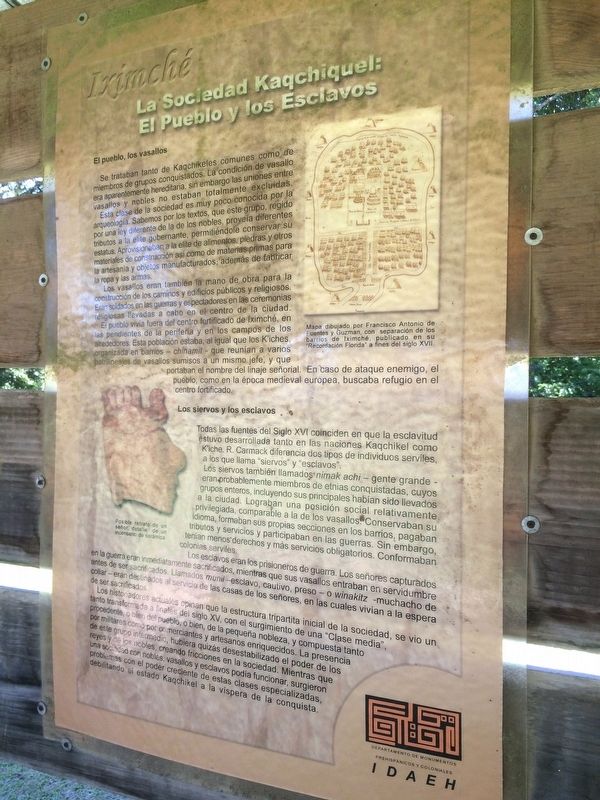 The Sociopolitical Organization of Mayan Social Classes Marker. Click for full size. The Sociopolitical Organization of Mayan Social Classes Marker image. Click for full size.
