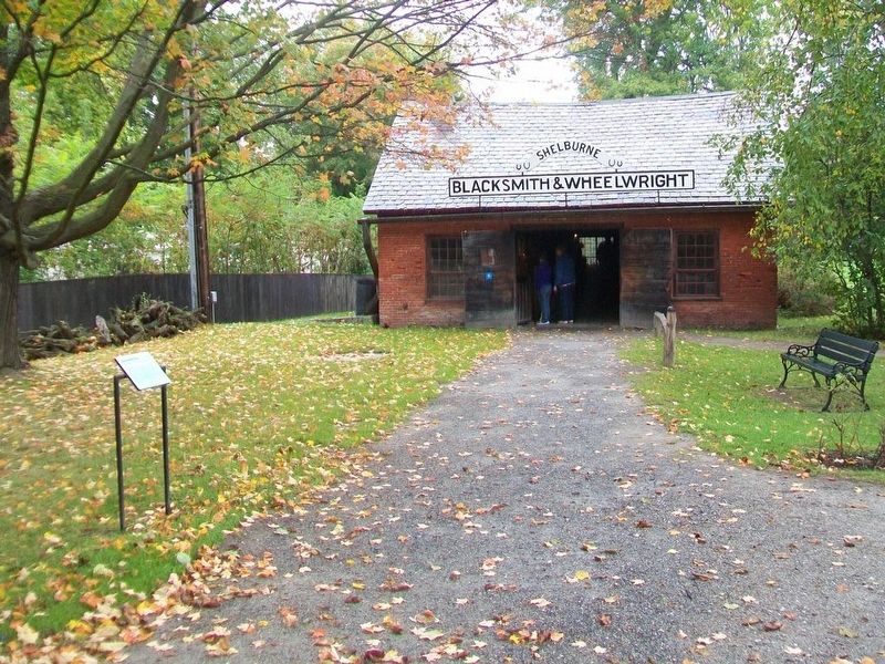 Blacksmith Shop and Marker. Click for full size. Blacksmith Shop and Marker image. Click for full size.