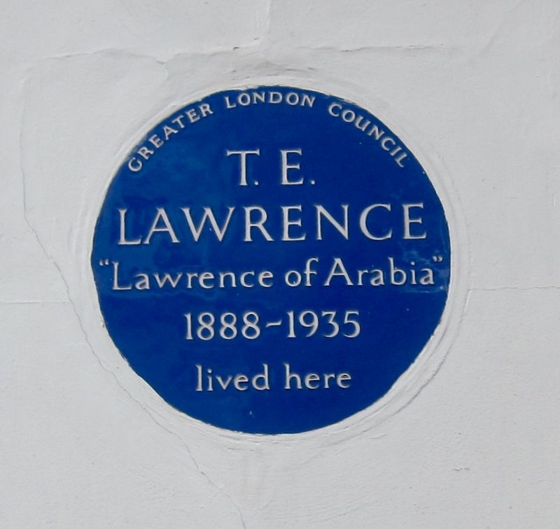T.E. Lawrence Marker image. Click for full size.