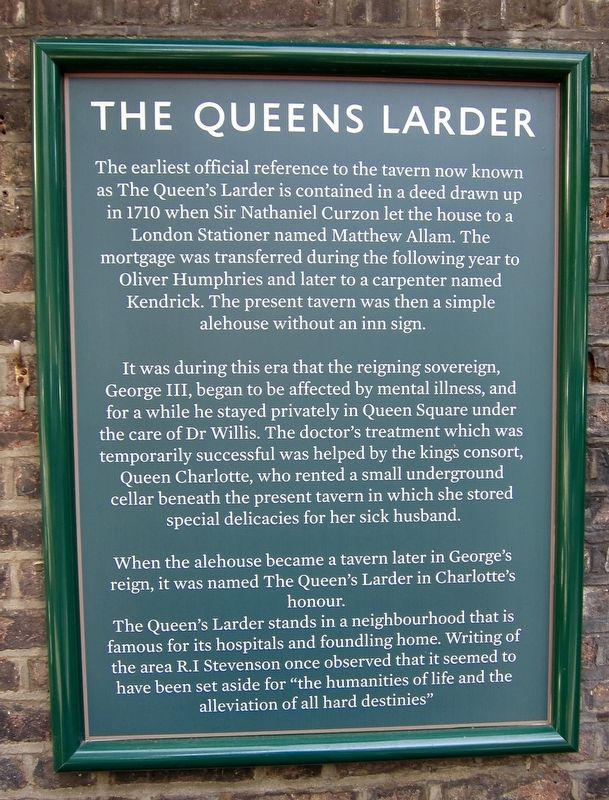 The Queens Larder Marker image. Click for full size.