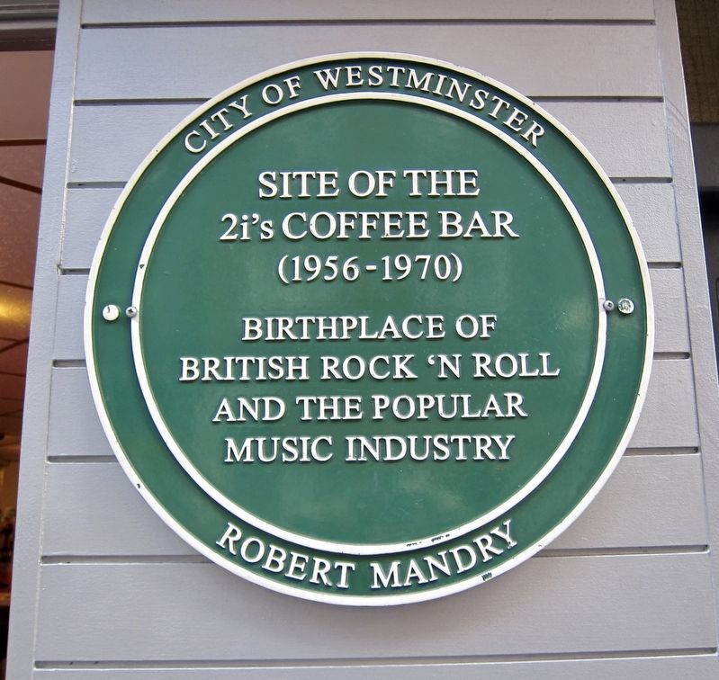 The 2i's Coffee Bar Marker image. Click for full size.
