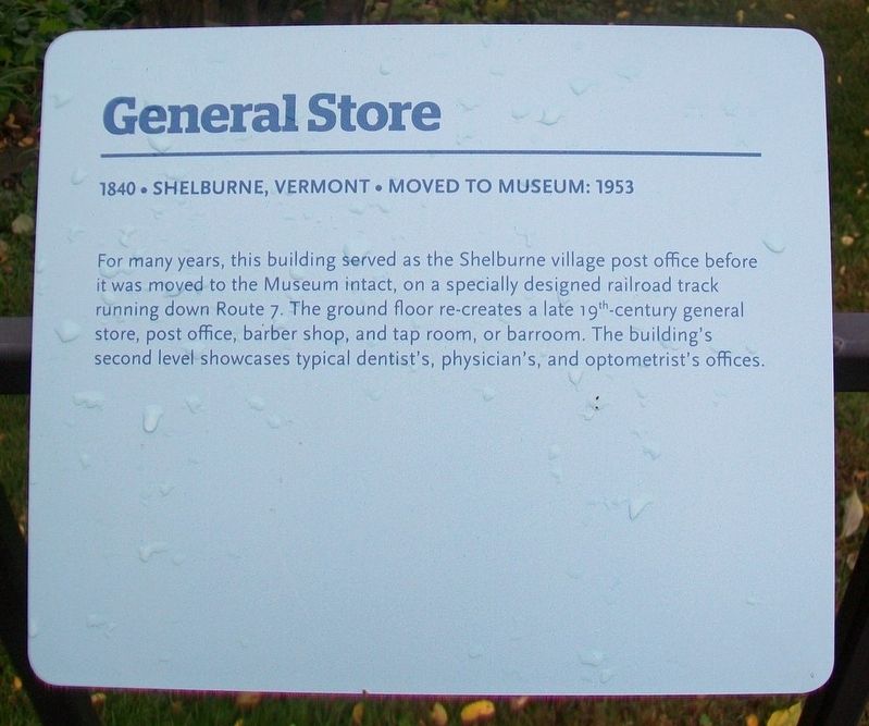 General Store Marker. Click for full size. General Store Marker image. Click for full size.