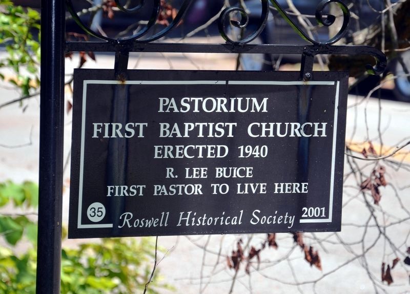 Pastorium First Baptist Church Marker image. Click for full size.