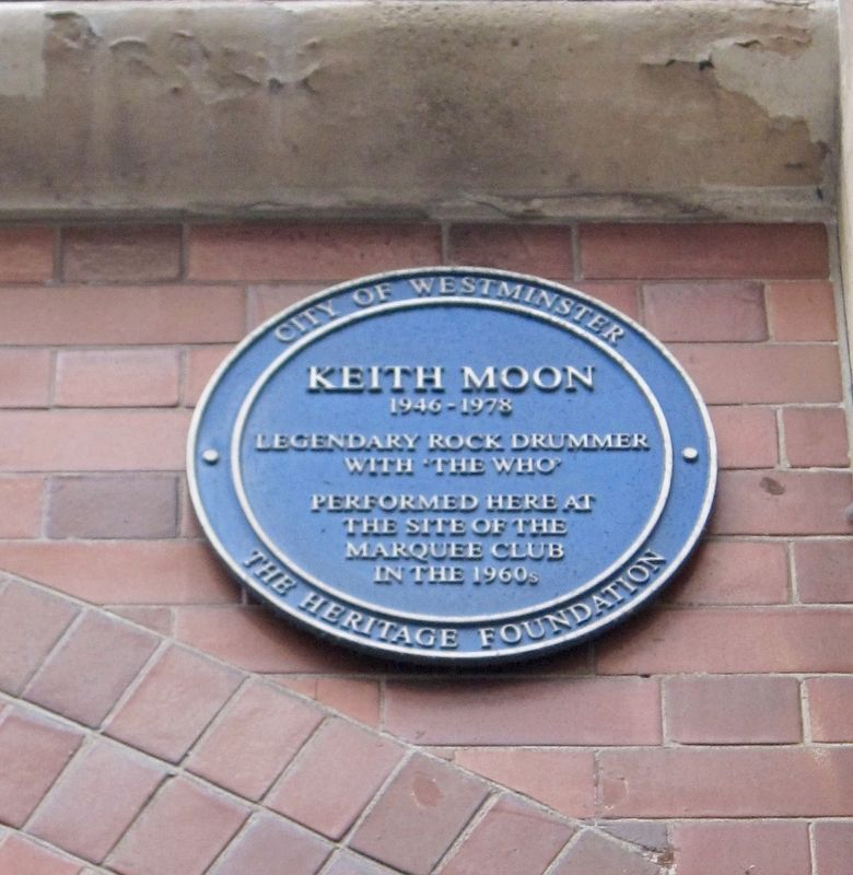 Keith Moon Marker. Click for full size. Keith Moon Marker image. Click for full size.