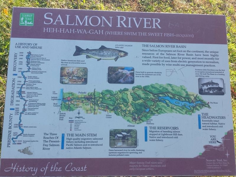 Salmon River Marker image. Click for full size.