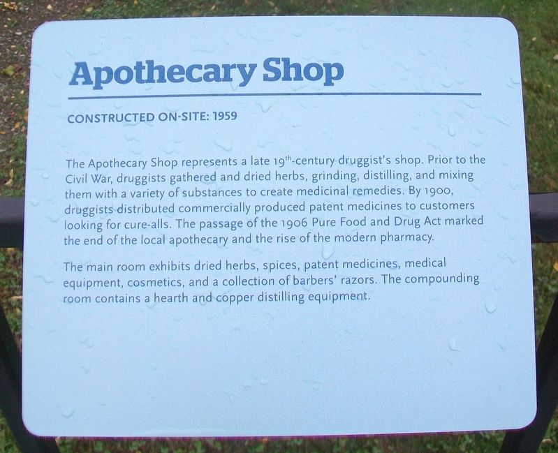 Apothecary Shop Marker image. Click for full size.