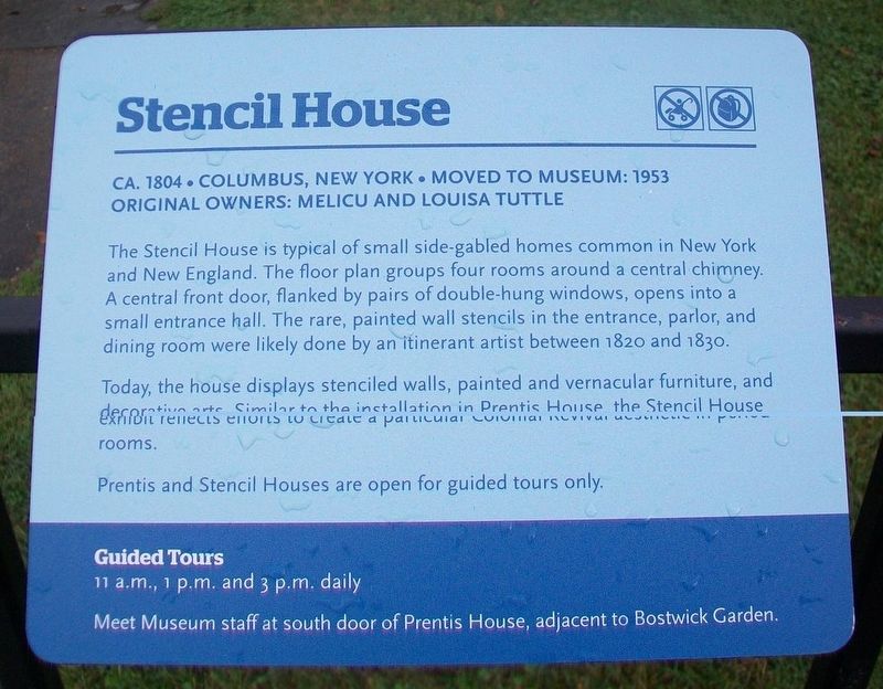 Stencil House Marker. Click for full size. Stencil House Marker image. Click for full size.