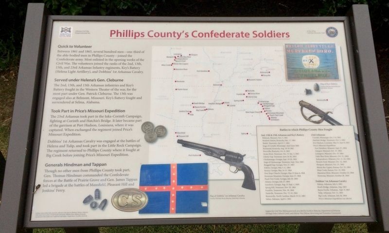 Phillips County's Confederate Soldiers Marker image. Click for full size.