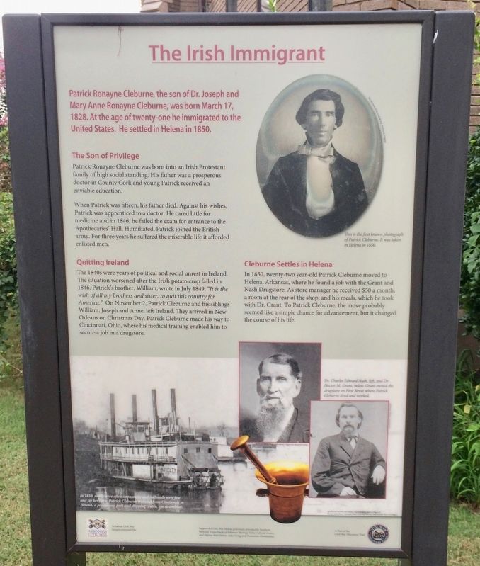 The Irish Immigrant Marker image. Click for full size.