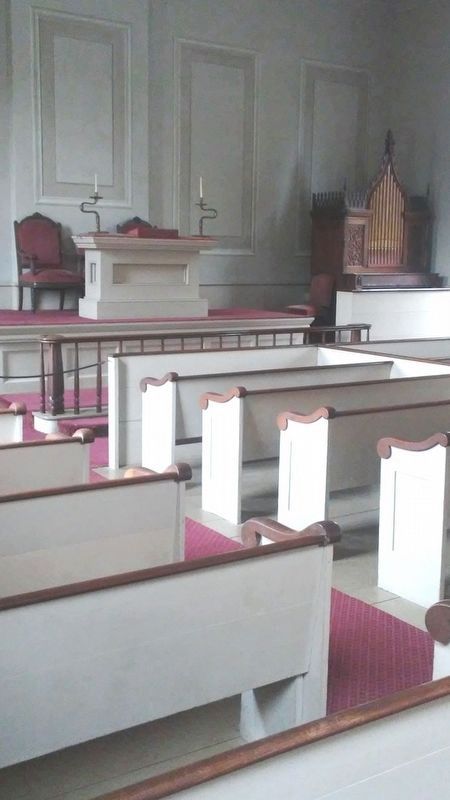 Meeting House Interior. Click for full size. Meeting House Interior image. Click for full size.
