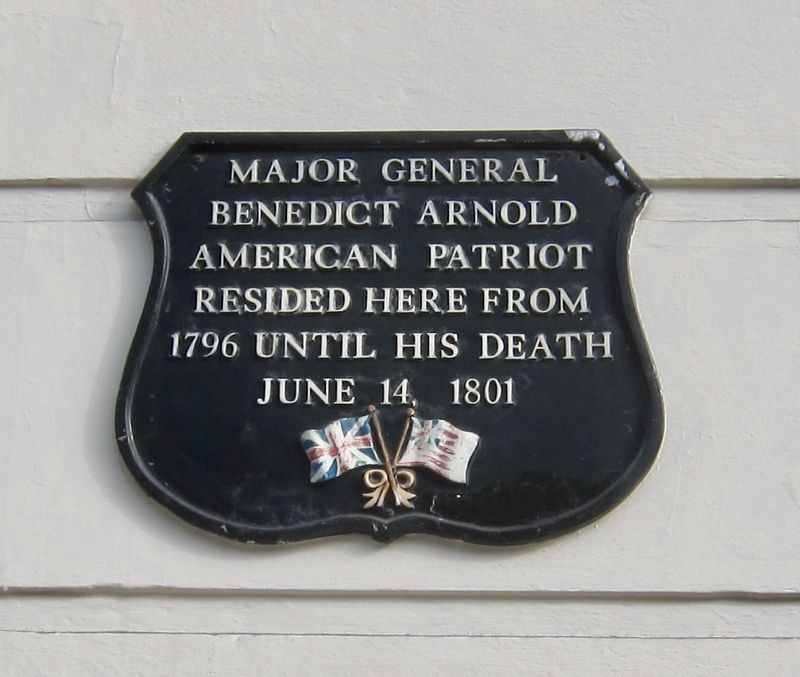 Benedict Arnold Marker. Click for full size. Benedict Arnold Marker image. Click for full size.