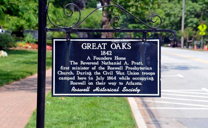 Great Oaks Marker image. Click for full size.