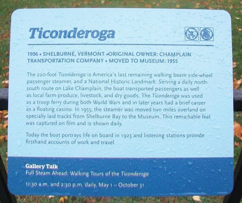 Ticonderoga Marker. Click for full size. Ticonderoga Marker image. Click for full size.