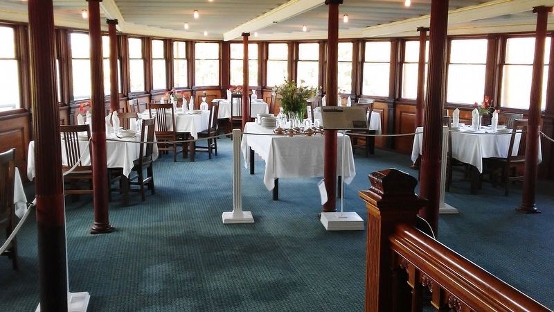 Sidewheel Steamboat <i>Ticonderoga</i> Dining Room image. Click for full size.