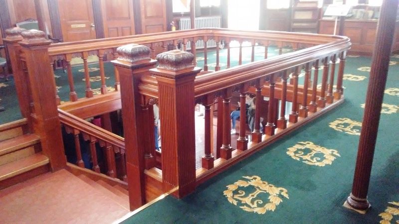 Sidewheel Steamboat <i>Ticonderoga</i> Salon Deck Stairway. Click for full size. Sidewheel Steamboat <i>Ticonderoga</i> Salon Deck Stairway image. Click for full size.