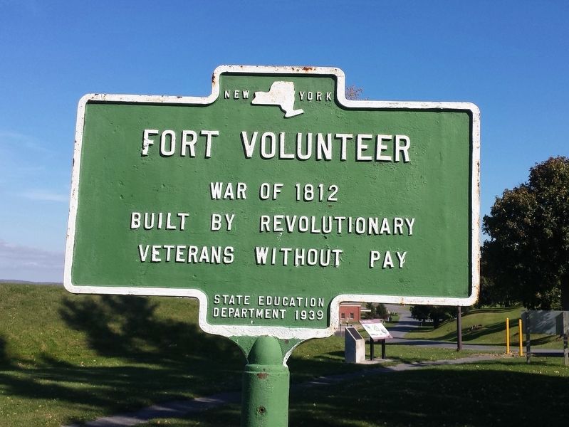 Fort Volunteer Marker. Click for full size. Fort Volunteer Marker image. Click for full size.