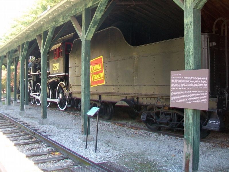 Locomotive 220 and Markers. Click for full size. Locomotive 220 and Markers image. Click for full size.