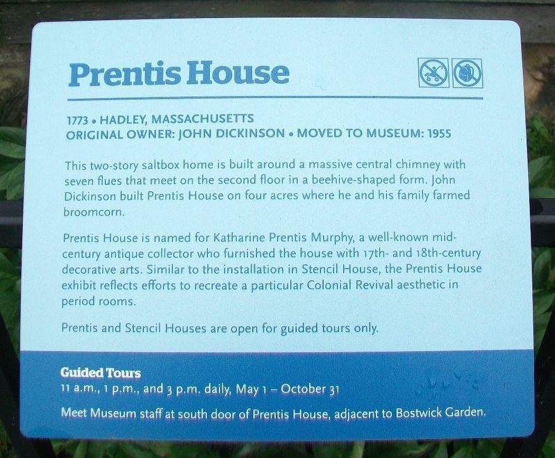 Prentis House Marker. Click for full size. Prentis House Marker image. Click for full size.