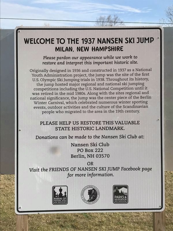 The Nansen Ski Jump Marker. Click for full size. The Nansen Ski Jump Marker image. Click for full size.