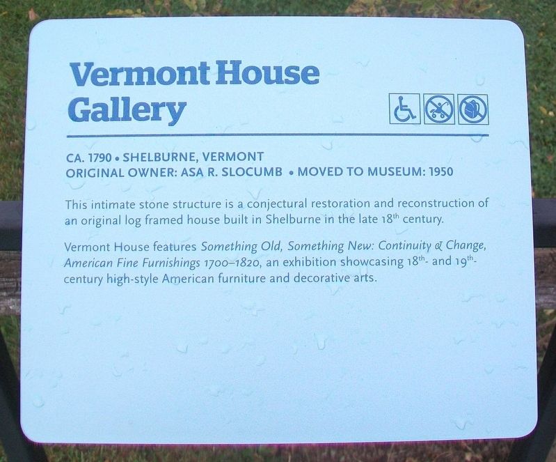 Vermont House Gallery Marker image. Click for full size.