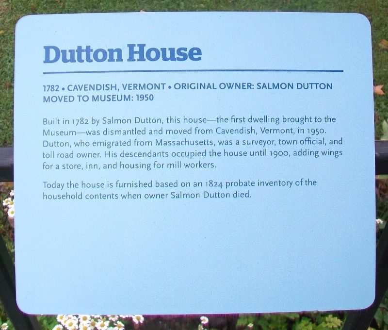 Dutton House Marker image. Click for full size.