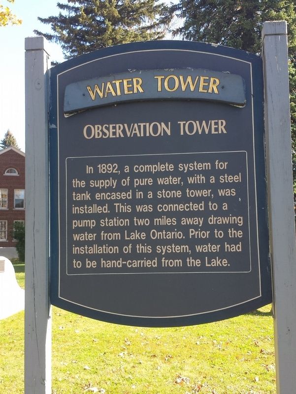 Water Tower Observation Tower Marker image. Click for full size.