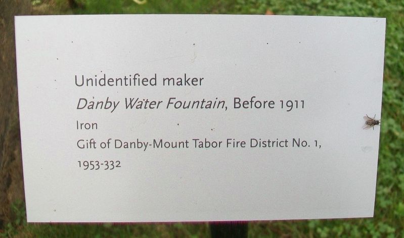 <i>Danby Water Fountain</i>, Before 1911 Marker image. Click for full size.