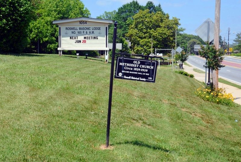 Old Methodist Church Marker. Click for full size. Old Methodist Church Marker image. Click for full size.