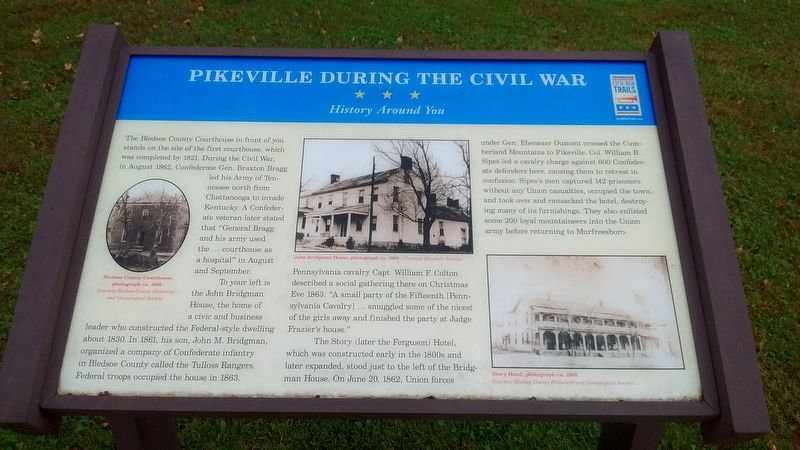 Pikeville During the Civil War Marker image. Click for full size.